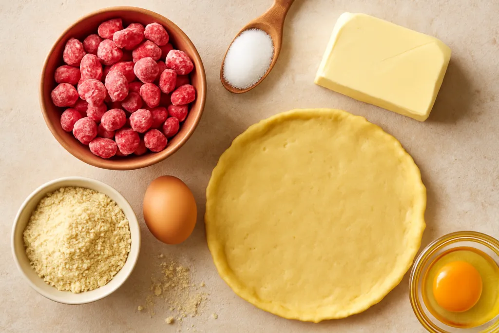 Ingrédients pour Tarte aux pralines roses de Lyon façon grand-mère Marcel