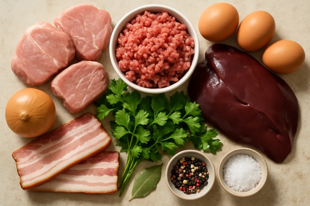 Ingrédients pour Ma terrine de campagne lyonnaise comme chez Mémé