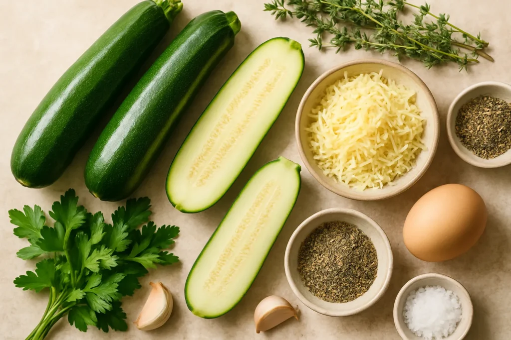 Ingrédients pour Mon gratin de courgettes aux herbes de Provence comme à Lyon