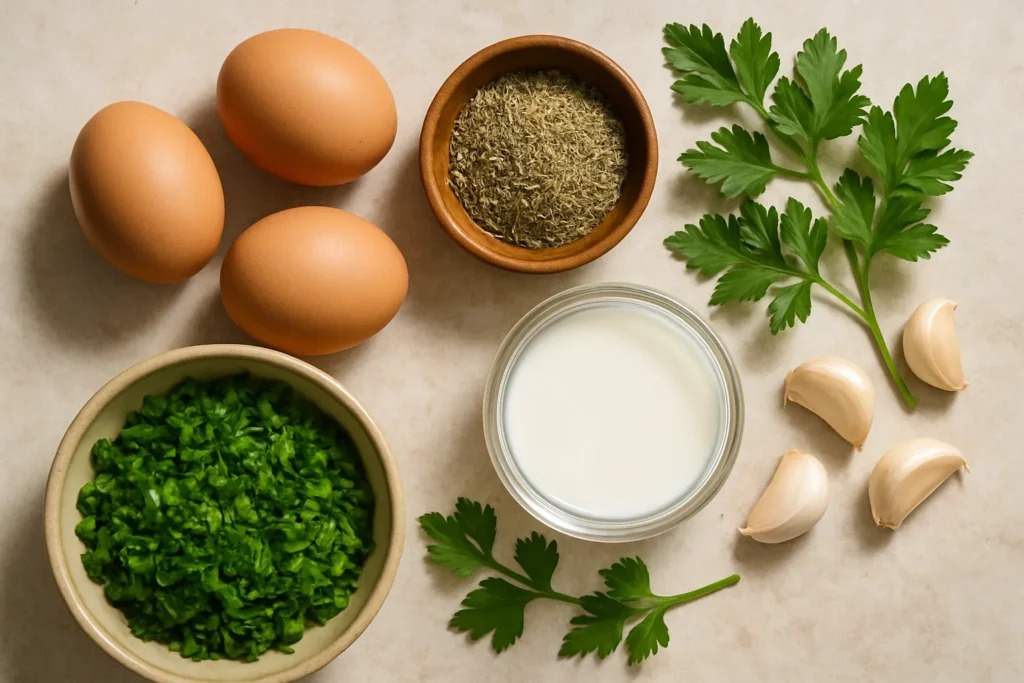 Ingrédients pour Omelette aux herbes de Provence express, mon secret de chef